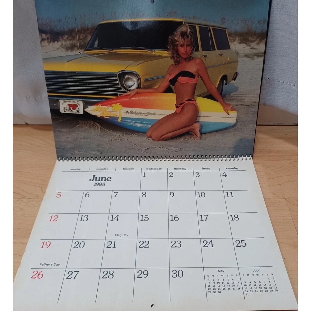 1988 Girls of Daytona Beach‎ Florida Calendar Bikinis Cars Bikes